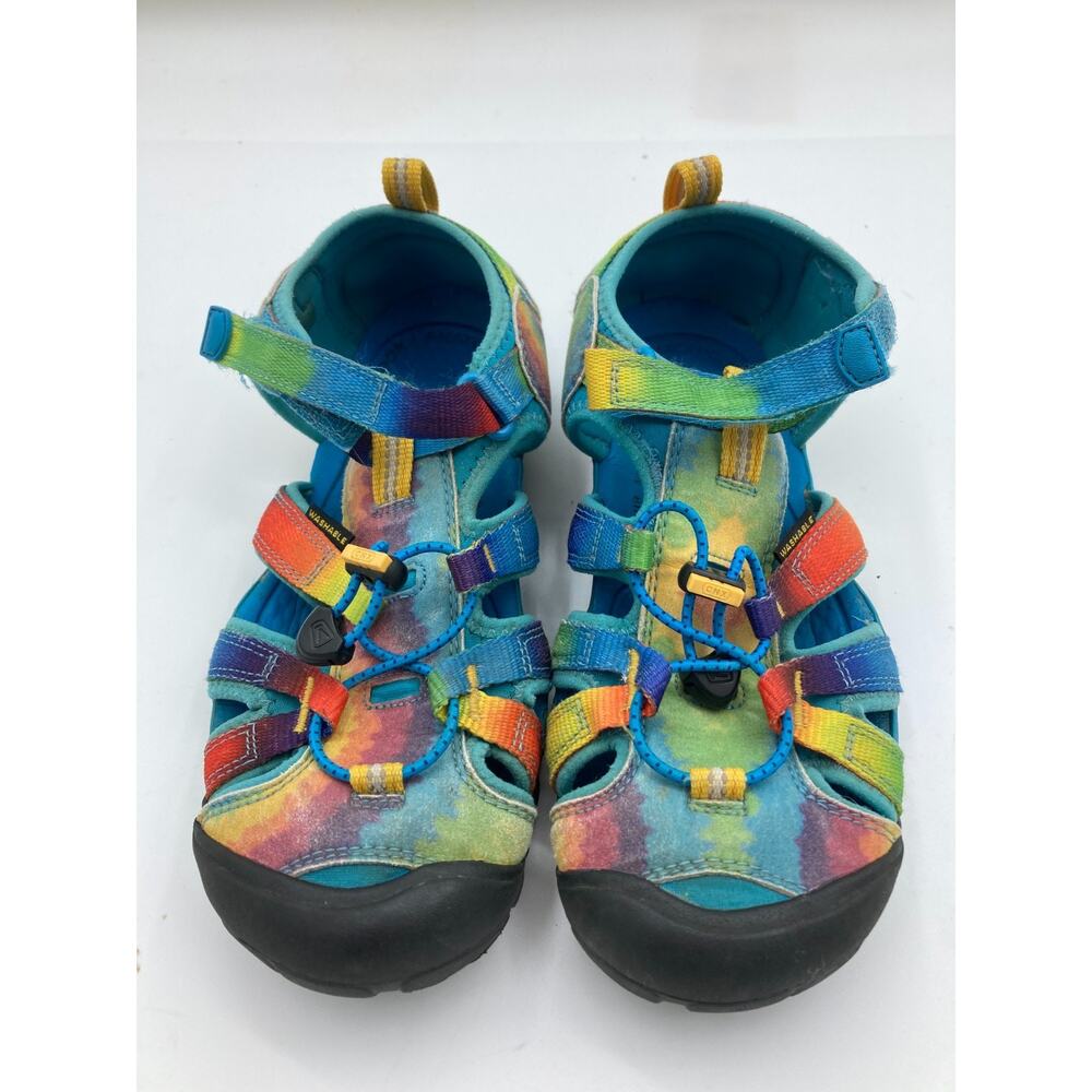 KEEN Newport Boy Girl Rainbow Tie-Dye Sport Sandals Youth Sz 6 Water Hiking